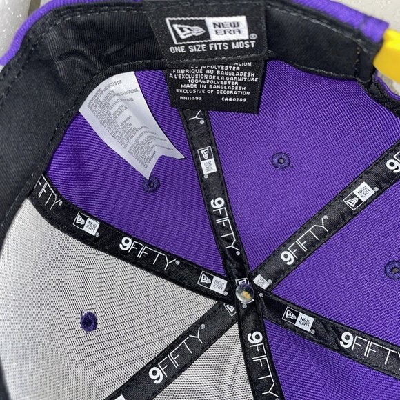 New Era LA Los Angeles Lakers 9FIFTY Mauve Hat Cap NBA Official Embroidered - Picture 6 of 7
